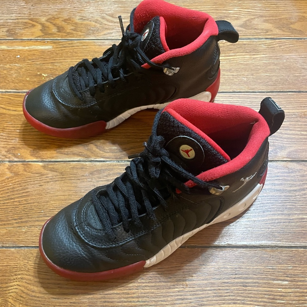 Jordan Jumpman Pro Unisex Kids Black Red Lace Up Sneaker Shoes Size US 6Y